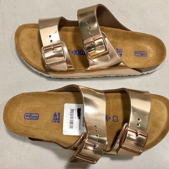 Birkenstock Arizona Metallic Sandal 41 N - Picture 7 of 8